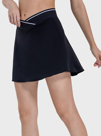 Thumbnail for Pocketed Elastic Waist Active Skirt - T - 4 COLORS -