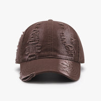 Thumbnail for Distressed Adjustable Cotton Baseball Cap - 10 COLORS -