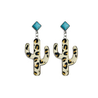 Thumbnail for Turquoise Cactus Earrings - T - 4 STYLES/COLORS -