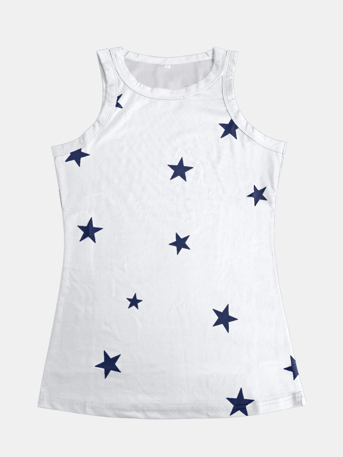 Full Size Star Round Neck Tank - T - 3 COLORS -