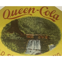 Thumbnail for Antique Vintage 1930s 🔥 Queen Cola Label, Punxsutawney, PA, Unique Americana!