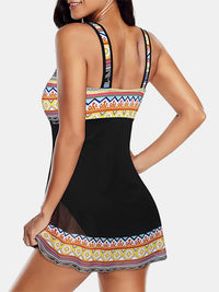 Thumbnail for Geometric Wide Strap One-Piece Swimwear - SIZES S THRU 4XL - T - 1 COLOR -