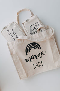 Thumbnail for Geople - Mama Stuff Statement Tote Bag for Mums (Hospital Bag - Baby Shower Gift) - 1 COLOR -