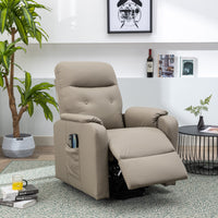 Thumbnail for Massage Recliner Chair Electric Power Lift Chairs With Side Pocket, Adjustable Massage and Heating Function for Adults A