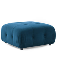 Thumbnail for Modular Sectional Sofa, Button Tufted Designed and DIY Combination,L Shaped Couch With Reversible Ottoman, Navy Velvet