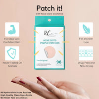 Thumbnail for Rosie Claire - Hydrocolloid Acne Pimple Patches 96 Count Variety Size -