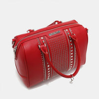 Thumbnail for Nicole Lee USA Studded Boston Bag - T - 1 COLOR -