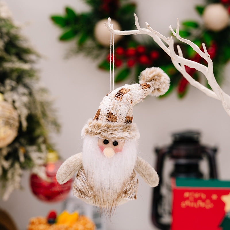 Santa Snowman Reindeer Hanging Ornament - 7.1" - [5-10 DAY DELIVERY] - T - 3 TYPES