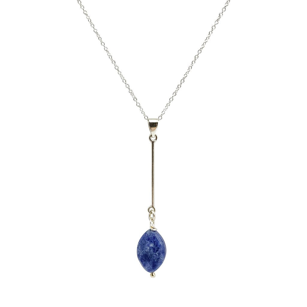 Slate & Salt - Sodalite Bar Necklace - 1 FINISH -