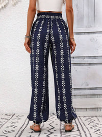 Thumbnail for Tied Printed High Waist Pants - T - 5 COLORS -