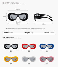 Thumbnail for Cramilo - Argo - Oversized Y2K Inflated Frame One Piece Lens Sunglasses - 6 COLORS -