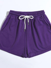 Thumbnail for Drawstring Shorts with Pockets - T - 1 COLOR -