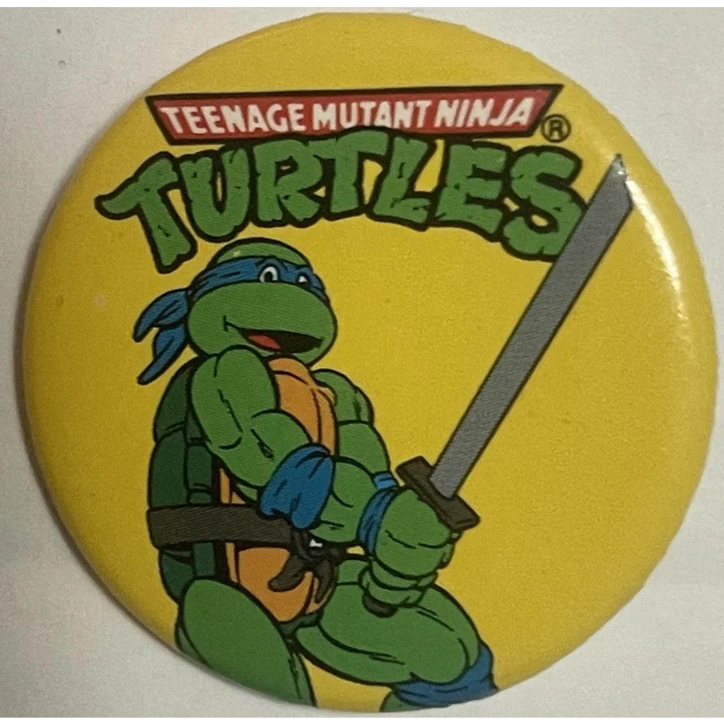 Vintage Teenage Mutant Ninja Turtles Movie Pin, Leonardo, 1990 Tmnt