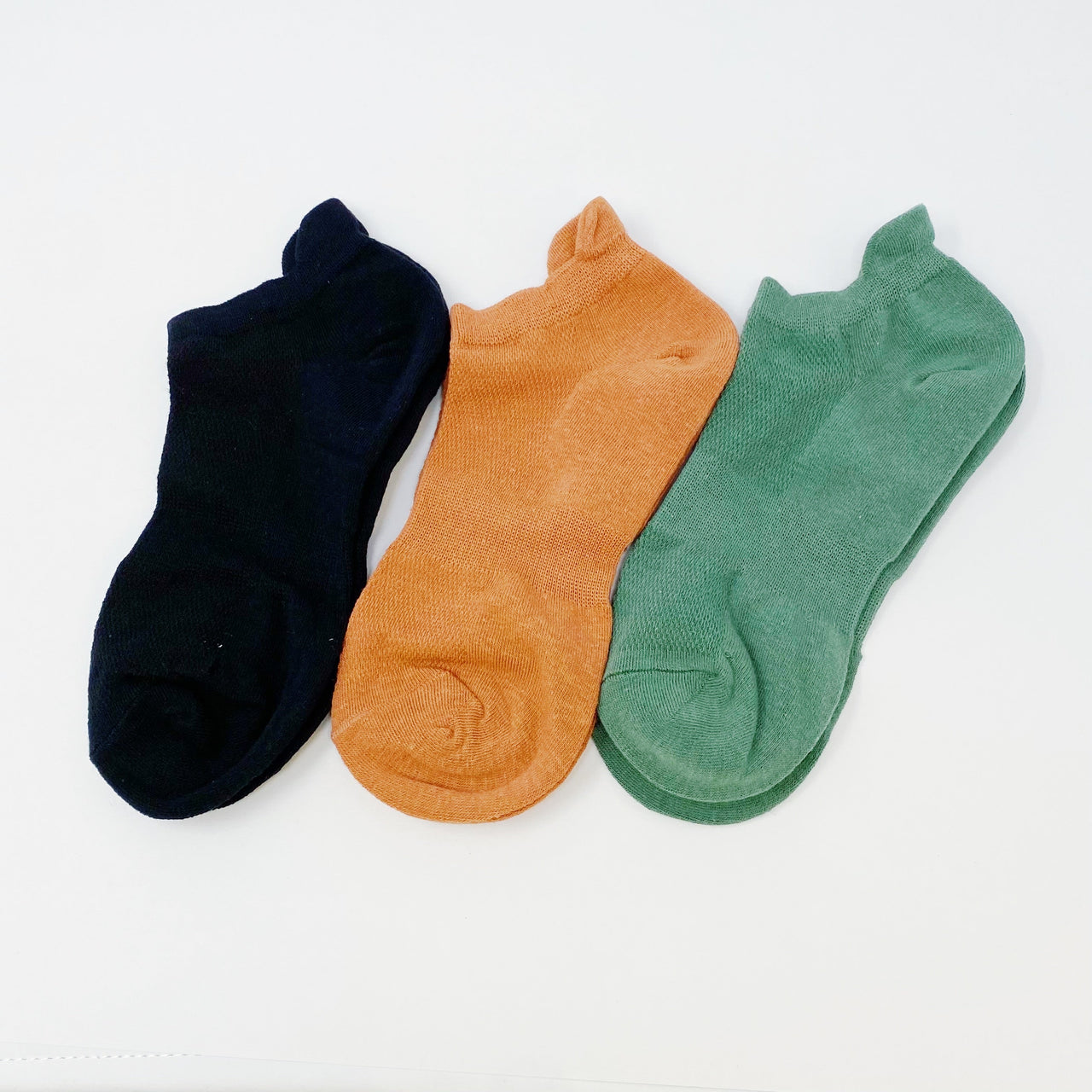 Color of Today Low Ankle Socks Set - 3 PAIRS - 2 COLOR COMBOS -