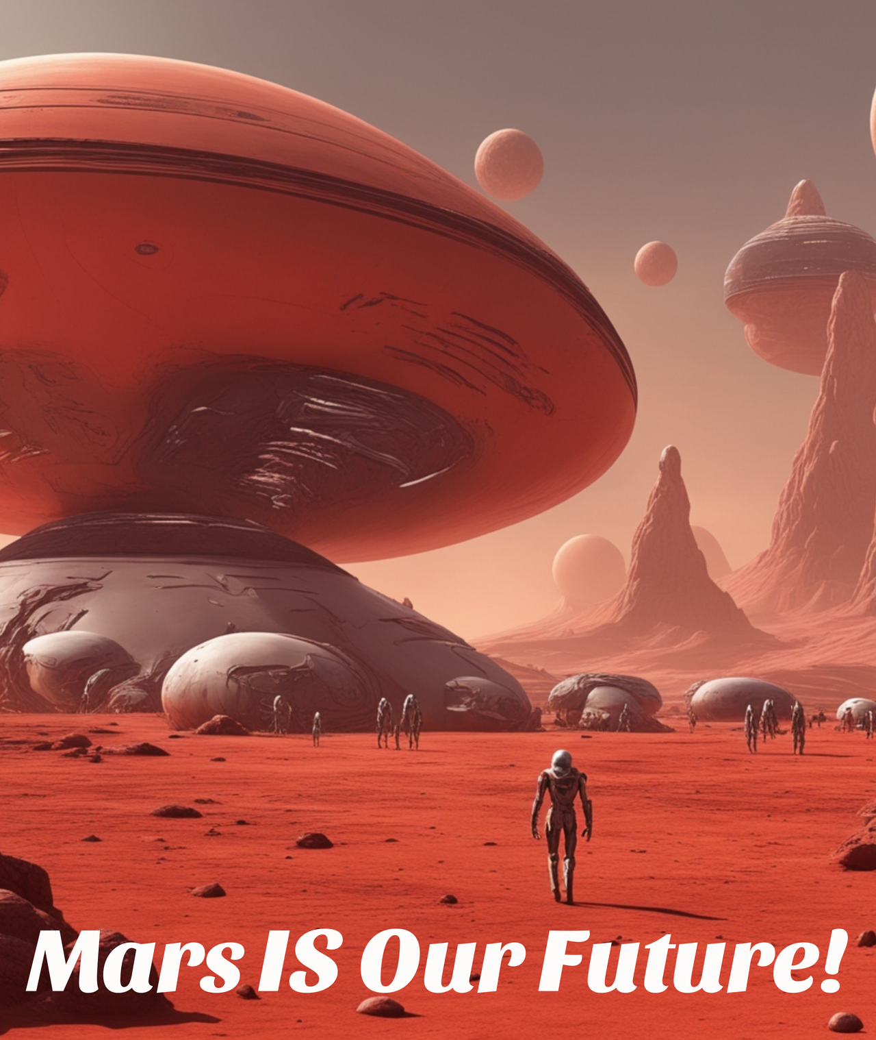 Mars Is Our Future! T-Shirt Inspirational Mars Tee - 2 COLORS -