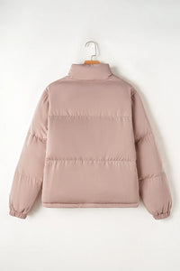 Thumbnail for Turtleneck Zip Up Long Sleeve Winter Coat - T - 1 COLOR -