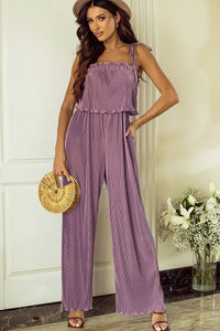 Thumbnail for Square Neck Spaghetti Strap Jumpsuit - T - 1 COLOR -