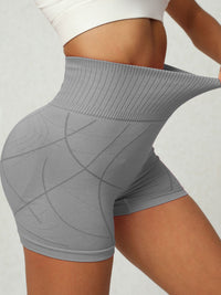 Thumbnail for High Waist Active Shorts - 3 SIZES - T - 4 COLORS -