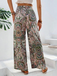 Thumbnail for Printed Wide Leg Pants - Beach or Everyday - T - 5 COLORS -