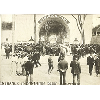 Thumbnail for Rare Antique 1900s - 1910s 🎢 Dominion Park Fan Postcard, Montreal, Quebec, Canada 🍁