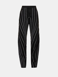 Thumbnail for Striped Straight Pants with Pockets - T - 1 COLOR -