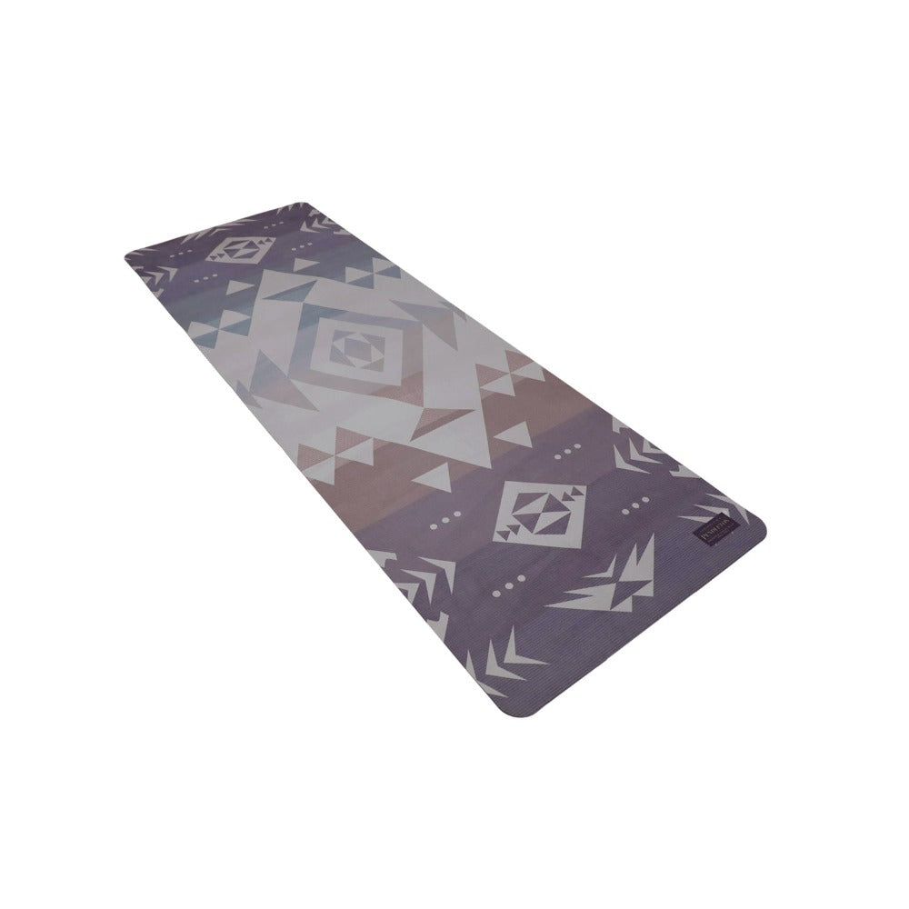 Foldable Suede Yoga Mat Pendleton Agate Beach Travel Mat -