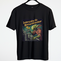 Thumbnail for Intergalactic BrewMaster Alien Tee, Fun Alien T-Shirt