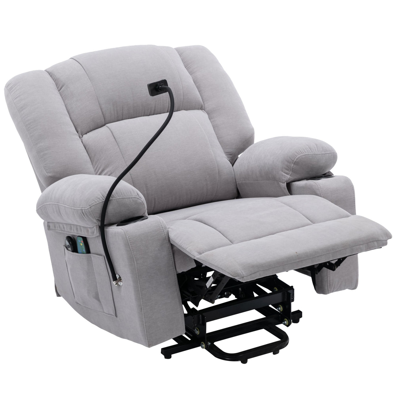 Power Lift Recliner Chair Electric Recliner for Elderly Recliner Chair With Massage and Heating Functions, Remote, Phone