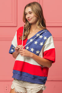 Thumbnail for BiBi American Flag Theme Hoodie