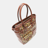 Thumbnail for Nicole Lee USA Leopard Large Tote Bag - T - 1 COLOR -