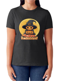 Thumbnail for Simply Love Full Size HAPPY HALLOWEEN Short Sleeve Tubular T-Shirt - SIZES S THRU 3XL - T - 2 COLORS -