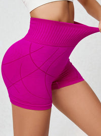 Thumbnail for High Waist Active Shorts - 3 SIZES - T - 4 COLORS -