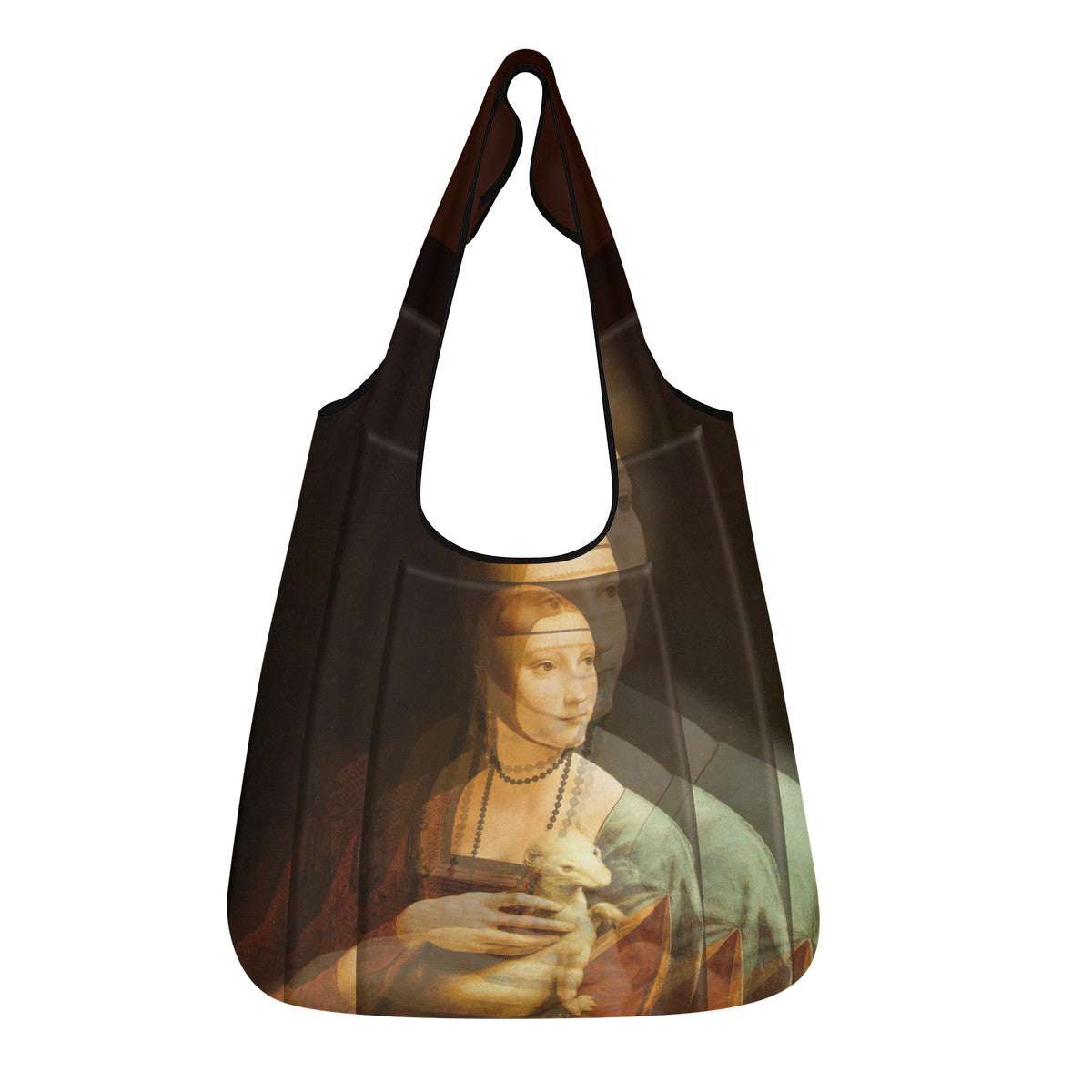 OOTO - LEONARDO DAVINCI Lady with an Ermine - KO 3 Pcs Grocery Bags - 3 PCS. -