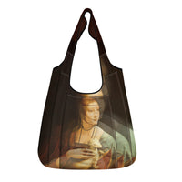 Thumbnail for OOTO - LEONARDO DAVINCI Lady with an Ermine - KO 3 Pcs Grocery Bags - 3 PCS. -