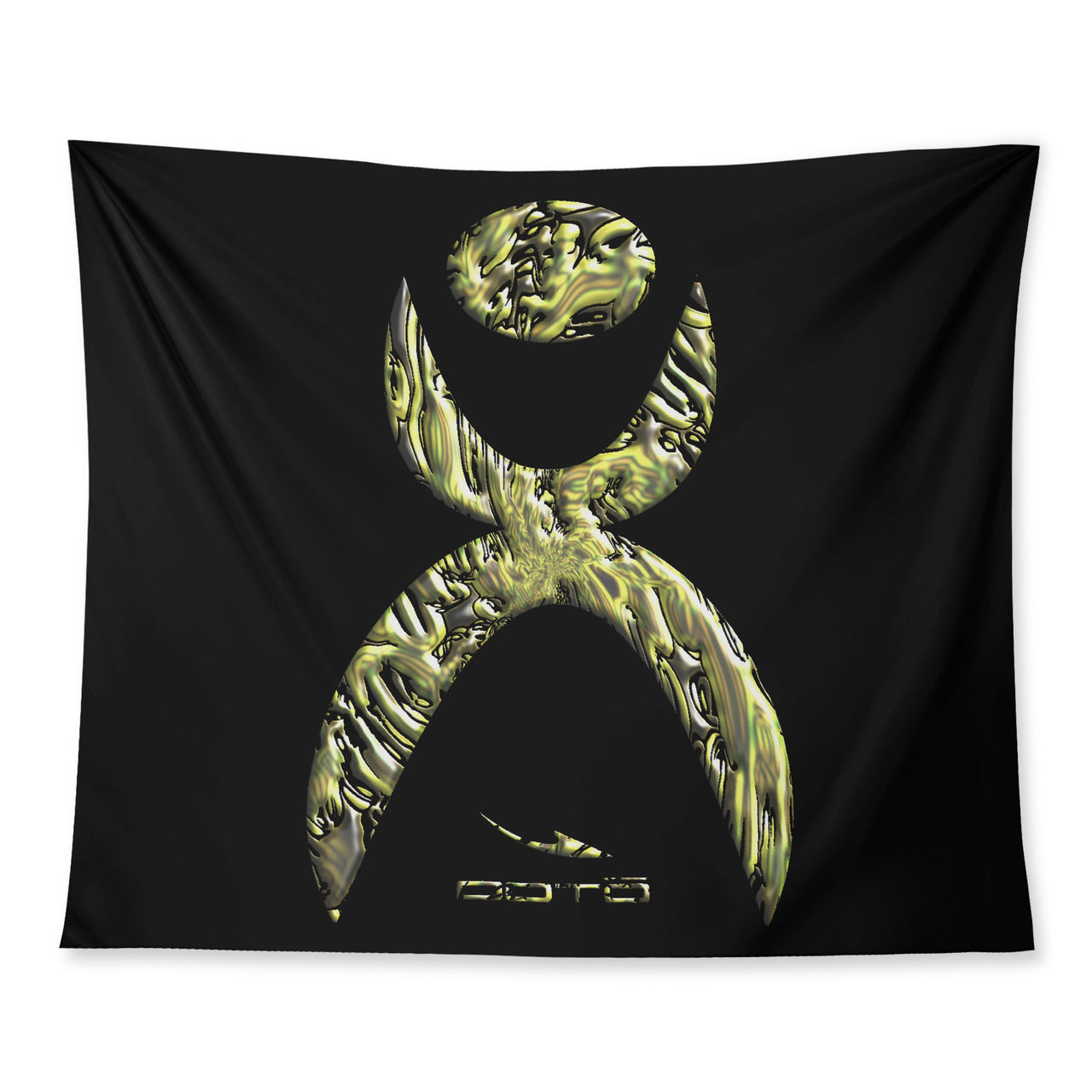 OOTO - GLYPHIC EN YELLOWED MESS HALTED PHASE - D34 Wall Tapestry - 3 SIZES -