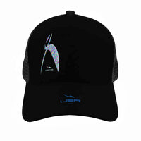 Thumbnail for OOTO - GLYPHIC BIG STEPPIN HAPPILY WITH USA DASH - HC_C35 Brim Mesh Baseball Cap - 1 COLOR -