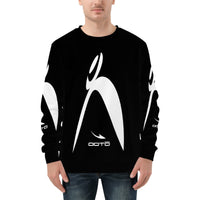 Thumbnail for OOTO - BIG STEPPIN GLYPHIC - WT/BK - D85 Men's All Over Print Sweatshirt - 1 COLOR -