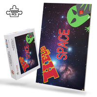 Thumbnail for OOTO - AL POSTCARD SELFIE - HELLO FROM SPACE - PUZZLE_H2 Chipboard Jigsaw Puzzle (1000-Piece) -