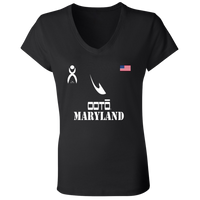 Thumbnail for OOTO - MARYLAND - B6005 Ladies' Jersey V-Neck T-Shirt - 6 COLORS -