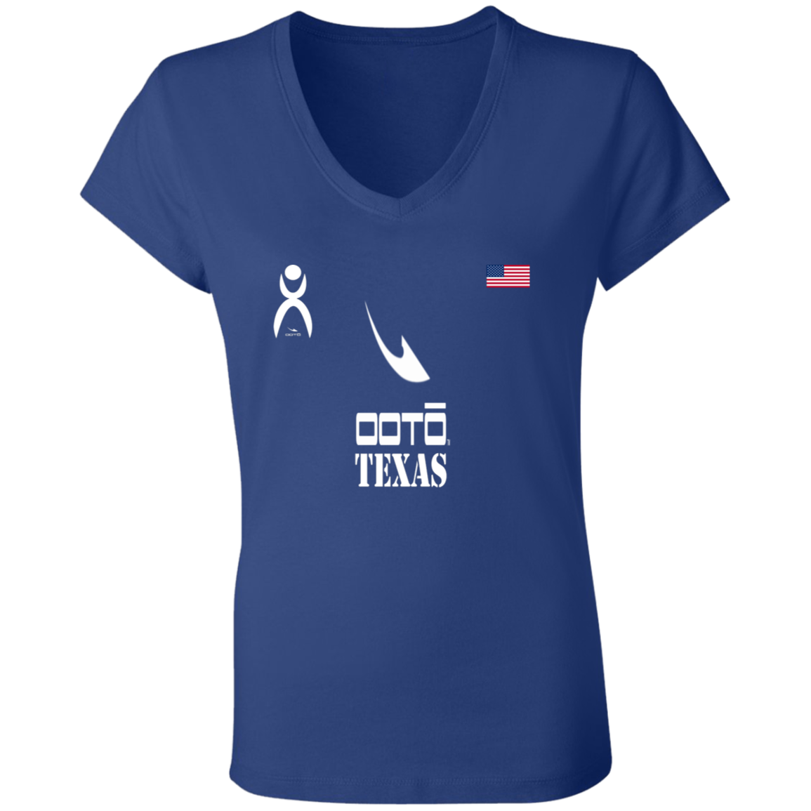 OOTO - TEXAS - B6005 Ladies' Jersey V-Neck T-Shirt - 6 COLORS -