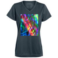 Thumbnail for GLYPHIC BIG STEPPIN EN GLASS PLASMATIC - 1790 Ladies’ Moisture-Wicking V-Neck Tee - 3 COLORS -