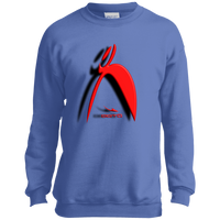 Thumbnail for OOTO - BIG STEPPIN GLYPHIC AND SHADOW 3D EFFECT - PC90Y Youth Crewneck Sweatshirt - 5 COLORS -