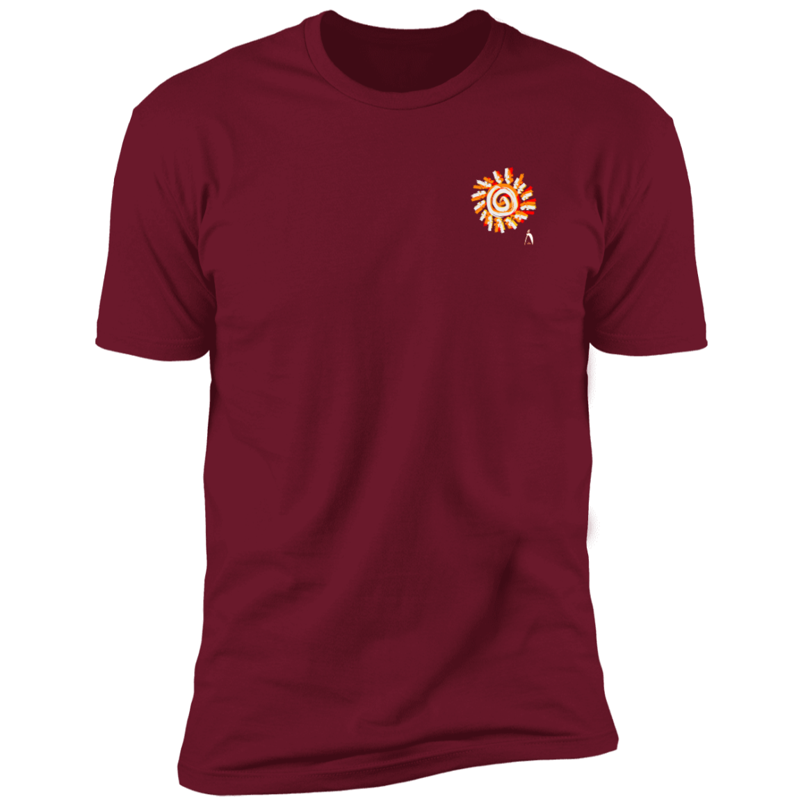 PAINTED SUN WITH BIG STEPPIN GLYPHIC - NL3600 Premium Short Sleeve T-Shirt - 12 COLORS -