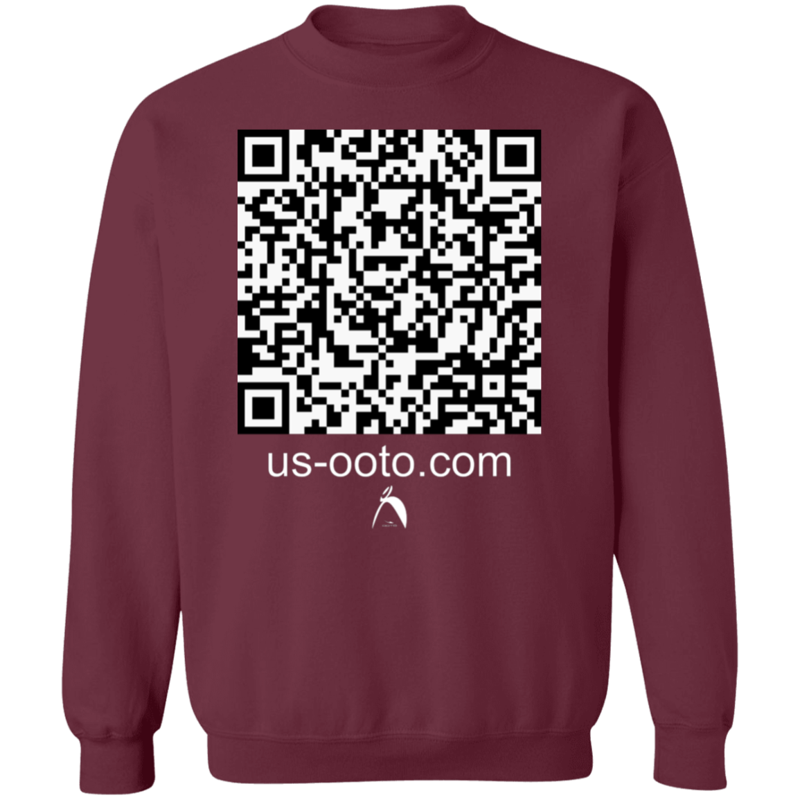 OOTO - QR CODE - us-ooto.com - G180 Crewneck Pullover Sweatshirt - 10 COLORS -