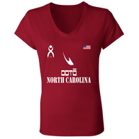 Thumbnail for OOTO - NORTH CAROLINA - B6005 Ladies' Jersey V-Neck T-Shirt - 6 COLORS -