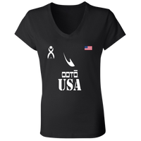 Thumbnail for OOTO - USA - B6005 Ladies' Jersey V-Neck T-Shirt - 6 COLORS -