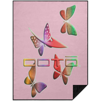 Thumbnail for DASH AND BUTTERFLIES EN MULTI COLOR PBL Premium Picnic Blanket 60x80 - 8 COLORS -