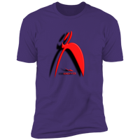 Thumbnail for BIG STEPPIN GLYPHIC AND SHADOW 3D EFFECT - NL3600 Premium Short Sleeve T-Shirt - 11 COLORS -