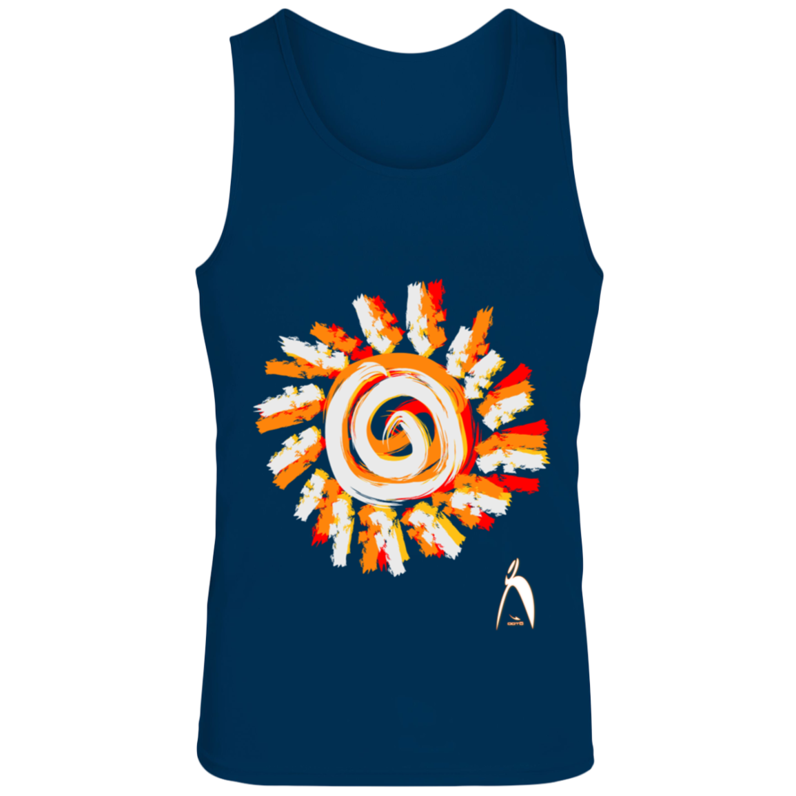 PAINTED SUN WITH BIG STEPPIN GLYPHIC - CLOSEOUT - 703 Moisture-Wicking Training Tank - 5 COLORS -