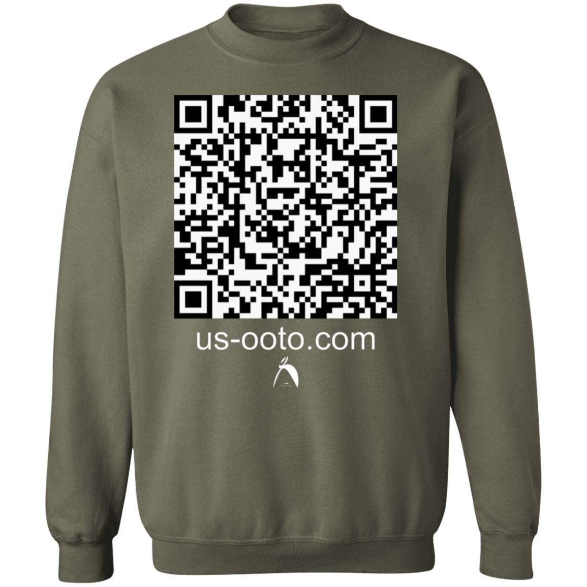 OOTO - QR CODE - us-ooto.com - G180 Crewneck Pullover Sweatshirt - 10 COLORS -